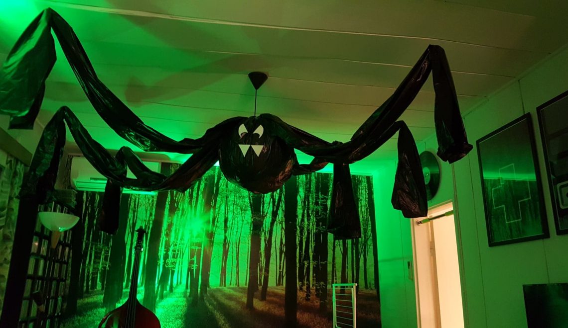 Halloween spindel